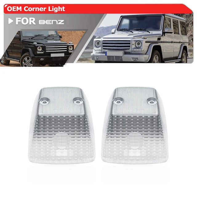لبنز W463 G-Class G500 G550 G55 G63 G65 AMG W460 W461 1990-2018 OE-المواصفات الجبهة الجناح بدوره أضواء الإشارة غطاء الإسكان