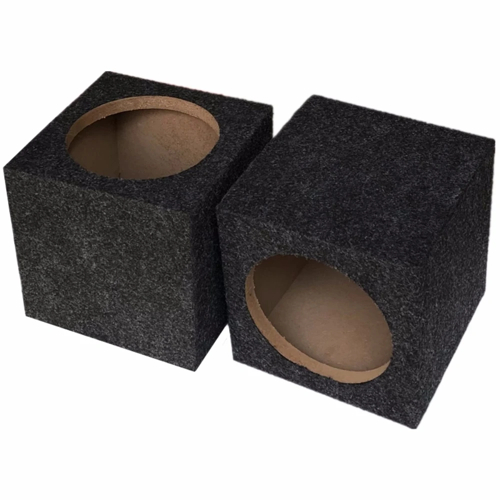2PCS Vehicle Audio Modification Passive Speaker Housing Car Mounted Subwoofer Box Binding Post Exhaust Hole