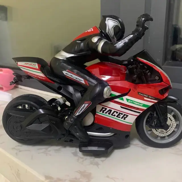 RC Cars High Speed Racing Motorcycle 1:10 Scale Ducati 4 CH Mini Radio Controlled Vehicles Electric Off-Road Model Toys for Boys 1
