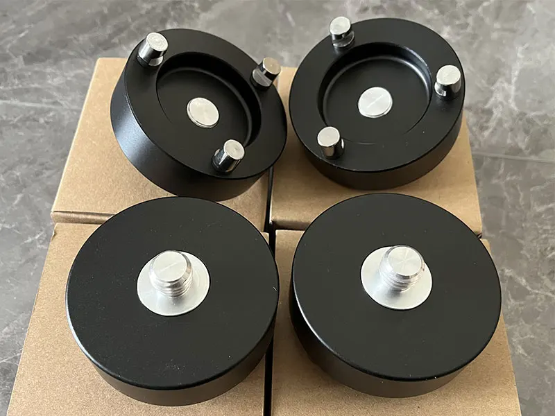 Description Picture 5 of itemBlack Fixed Type Three-Jaw Tribrach Adapter With 5/8"x11 Mount Rotate Screw For GPS Prisms Surveying Adaptor