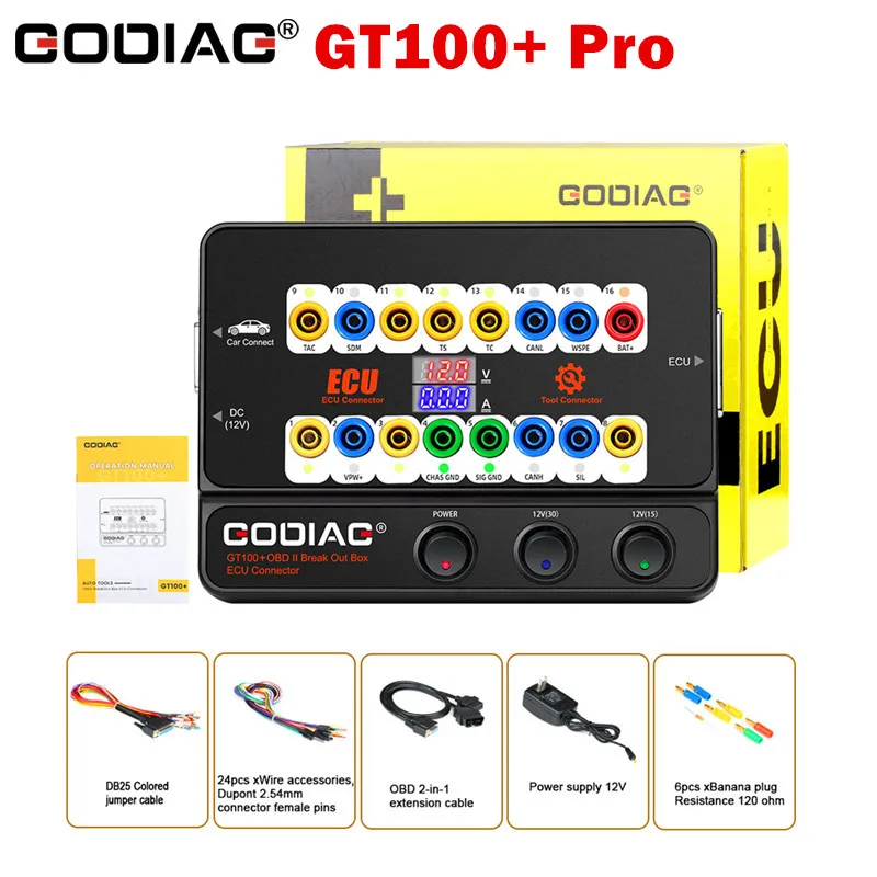 Godiag-GT100-GT100-Pro-OBDII-Breakout-Box-ECU-Bench-Connector-Adds ...