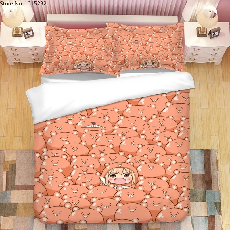 

Japanese Anime Himouto Umaru-chan 3D Printed Bedding Set Duvet Covers Pillowcases Comforter Bedding Set Bedclothes Bed Linen 05