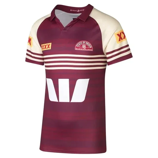 Men Basketball Jersey Men Volleyball Jerseys QUEENSLAND MAROONS MENS RUGBY TRAINING JERSEY POLO SHIRT size S-XL-5XL