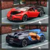 Bugatti Chiron Car Toy For Children 1/32 Diecast Super Sport Miniature Model Pull Back Sound & Light Collection Gift For Boys 4