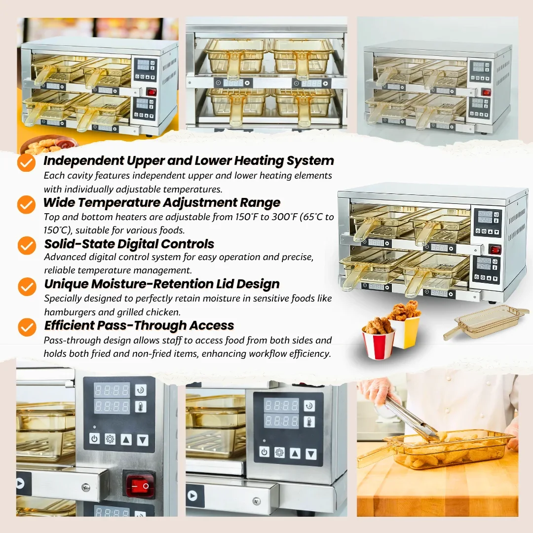 Stainless Steel Set Insulated Commercial Food Warmer Drawer Cost-Effective Solution