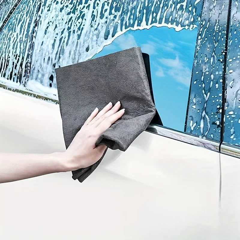 Magic Cleaning Cloth 5Piece Window Cleaning No Trace Left Waterless Printing Wipe Glass Wiper Mirror Artifact 7.87Inch/9.84Inch