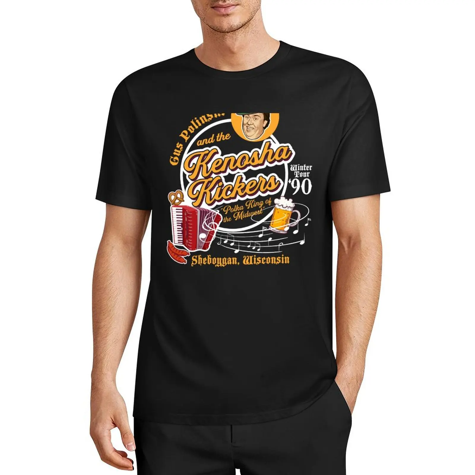 

Gus Polinski and the Kenosha Kickers T-Shirt summer clothes heavyweights summer top men clothings