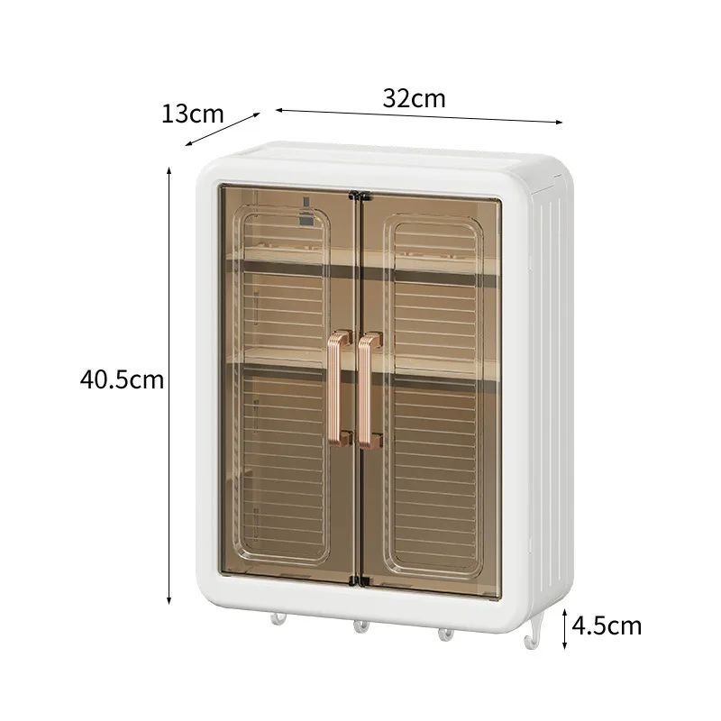 Wall Mounted Bathroom Storage Box Home Kitchen Organizer Waterproof Large Capacity Makeup Skincare Perfume Cream Jewelry Holder 6