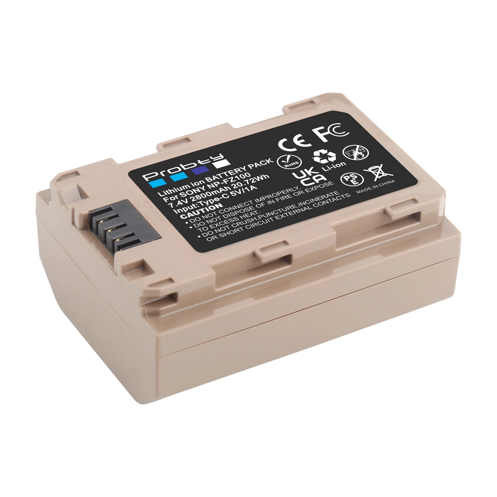 Bateria com Entrada tipo c 2800mah Apto para Sony Bc-qz1 Sony a9 A7r Iii a7 Iii A9r 9s A9s A7r3 7rm3 Npfz100 np Fz100 - Image 4