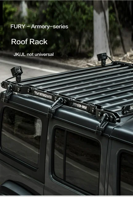 Fury 2018 2019 2020 2021 Accessories Aluminum Roof Rack Platform Luggage Rack  For Jeep Wrangler Jl - Roof Racks & Boxes - AliExpress