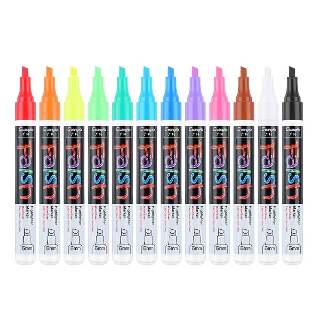 Liquid Chalk Markers, White - Set of 12