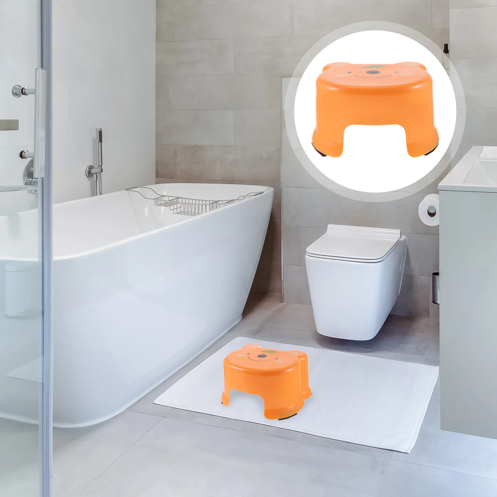 

Gadpiparty Step Stool Kids Toddler Plastic Potty Step Stool Bathroom Kitchen Non Slip Step Stool Toilet Potty Training