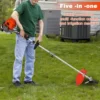 5 in 1 Multifunctional Lawn Mower,52CC Gas Weed Trimmer,Cordless Weed Wacker,Cordless Hedge Trimmer & Grass Edger,2-Stroke Brush 2