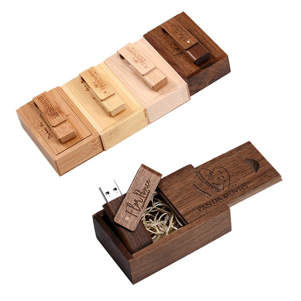 USB3.0 무료 맞춤 로고 USB 플래시 드라이브 128GB 메모리 스틱 64GB 웨딩 선물 펜 드라이브 32GB 나무 외장 저장장치 16GB U 디스크