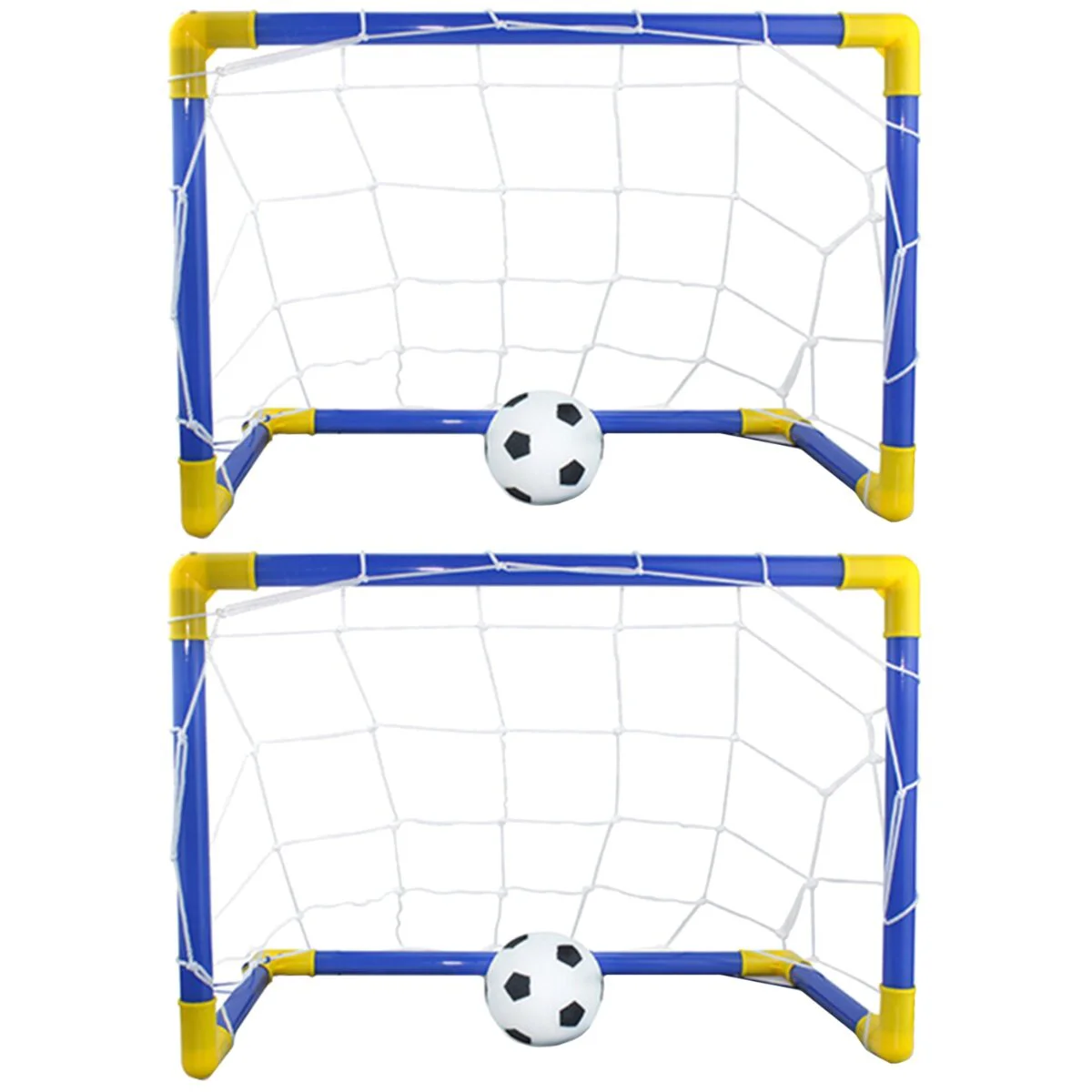 

2 Sets Mini Football Goal DIY Football Net Door Kids Indoor Sports Toys Soccer Goal Door Training Game Toy Children