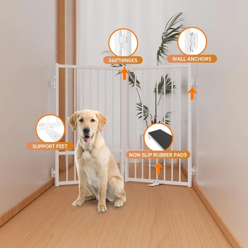 Metal Freestanding Dog Gate 4