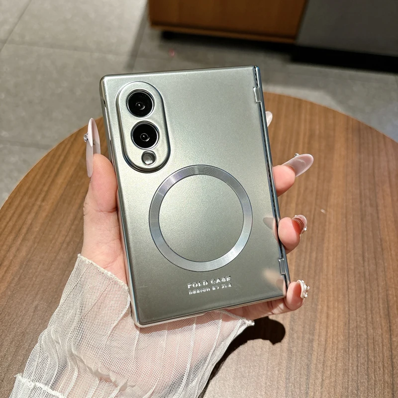 Ultra Magnetic Electroplated Hard Case with Hinge Protection & Front Glass Cover