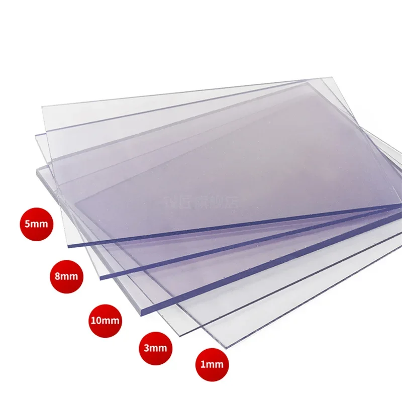 Clear Plastic Transparent PVC Sheet Waterproof 0.4mm 0.5mm 1mm 2mm 3mm 4mm  Thick