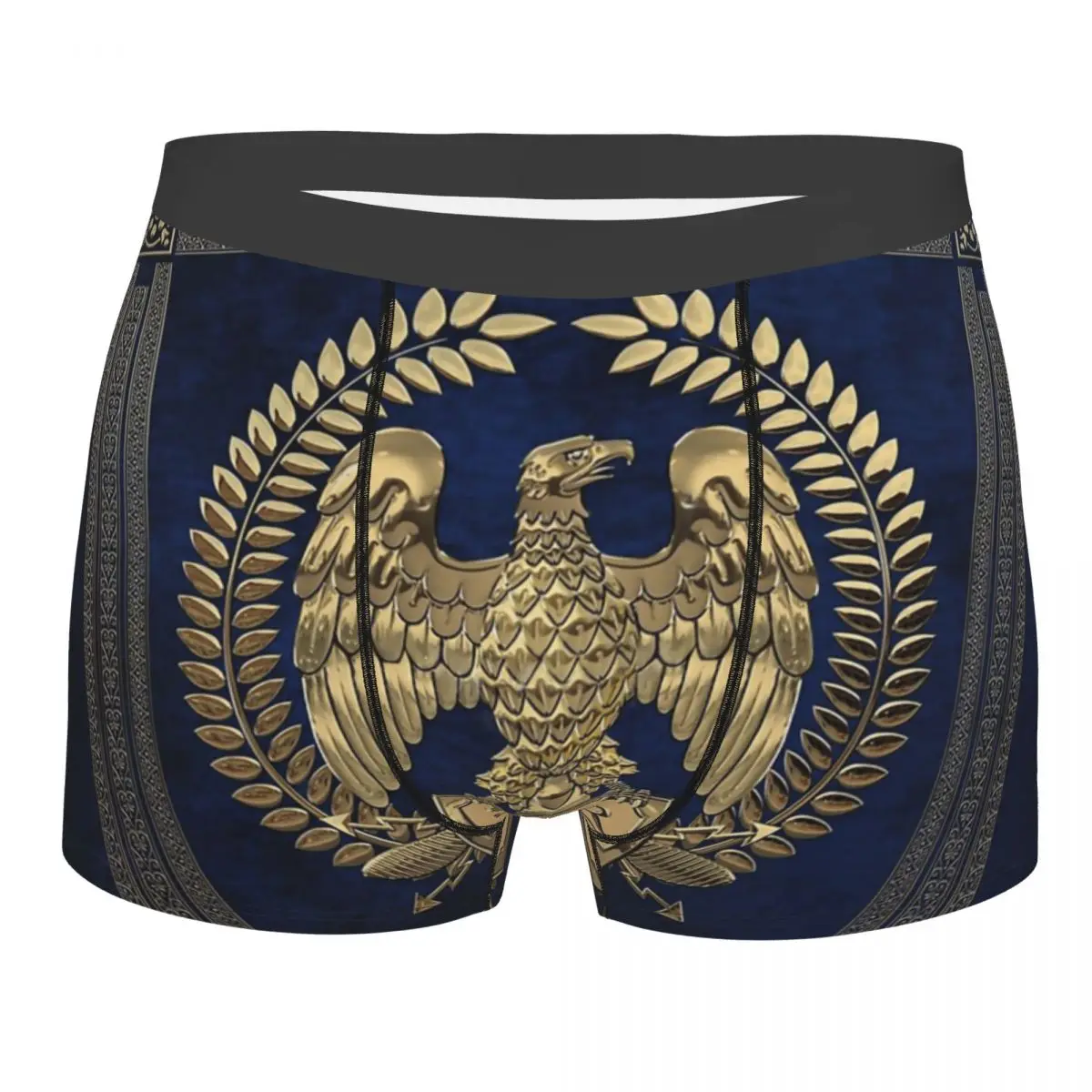 

Novelty Boxer Roman Empire Gold Imperial Eagle Shorts Panties Men Underwear SPQR Breathable Underpants for Male S-XXL