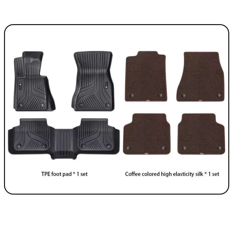 Set Tappetini Auto In TPE E Tappeto Bagagliaio Per Mercedes CLK II C209 (2002-2009) – OMAC Premium
