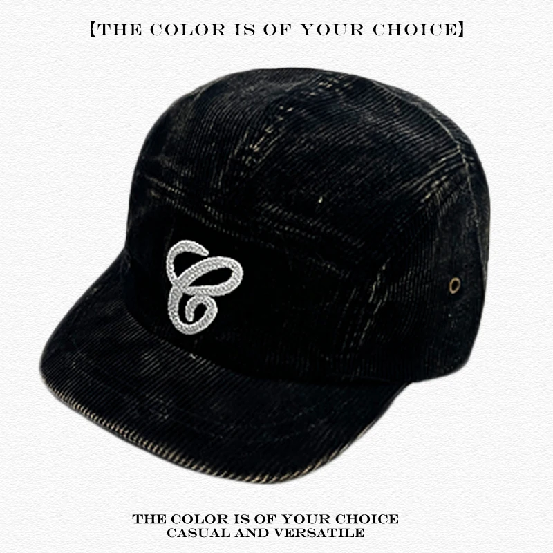 Sonnenschirm Straße Vielseitige Kurze Traufe Schirmmützen Nische Mode ins Persönliche Neue Männer Frauen Retro Patch Symbol Solide Baseball Hüte – Detail 8