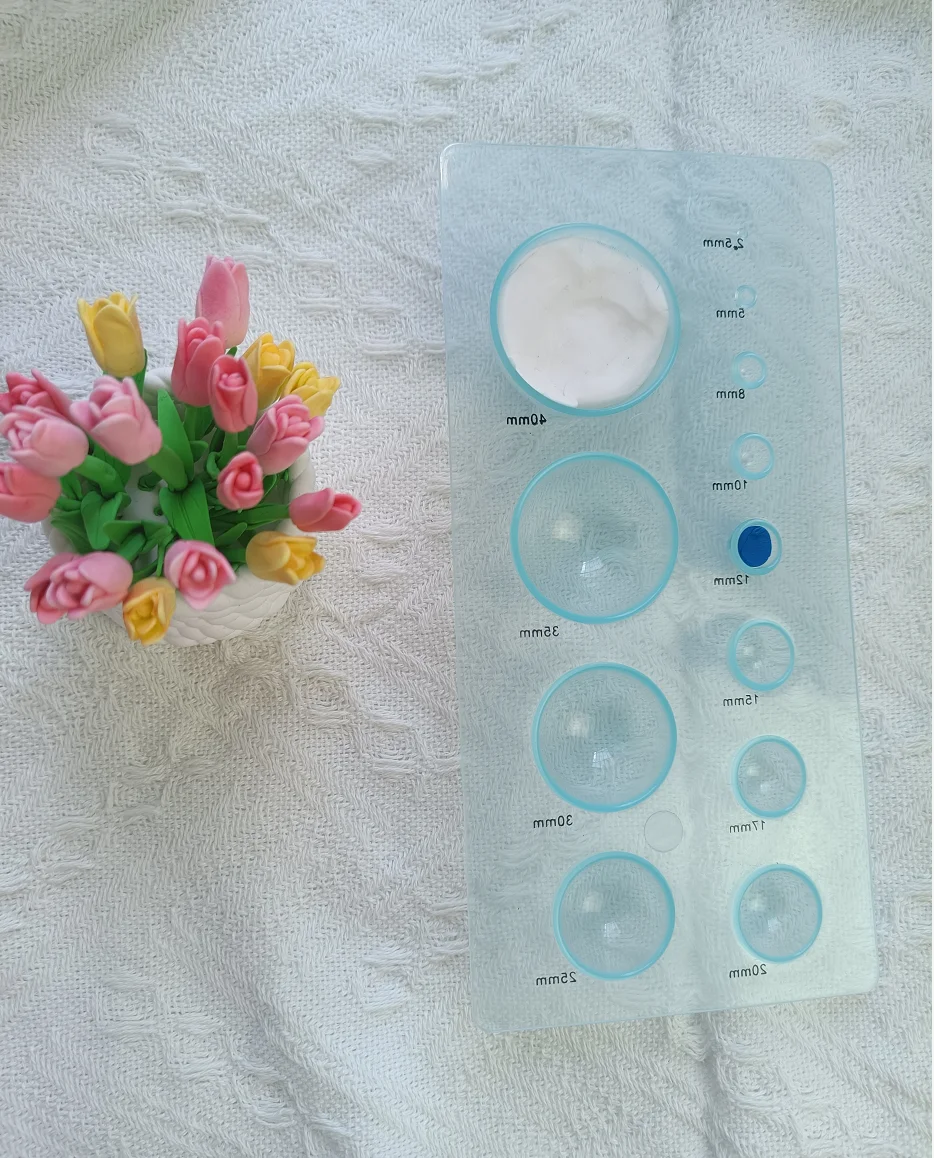 Polymer Clay Tools Clay Sculpting Tools Clay Craft Tool Ultra light clay Flowers colour modulation Measure taking device Semicircle DIY Quilling Paper Deluxe Quilled Create Tool