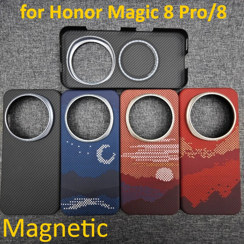 Ultra-Thin Magnetic Aramid Carbon Fiber Phone Case with MagSafe Compatibility