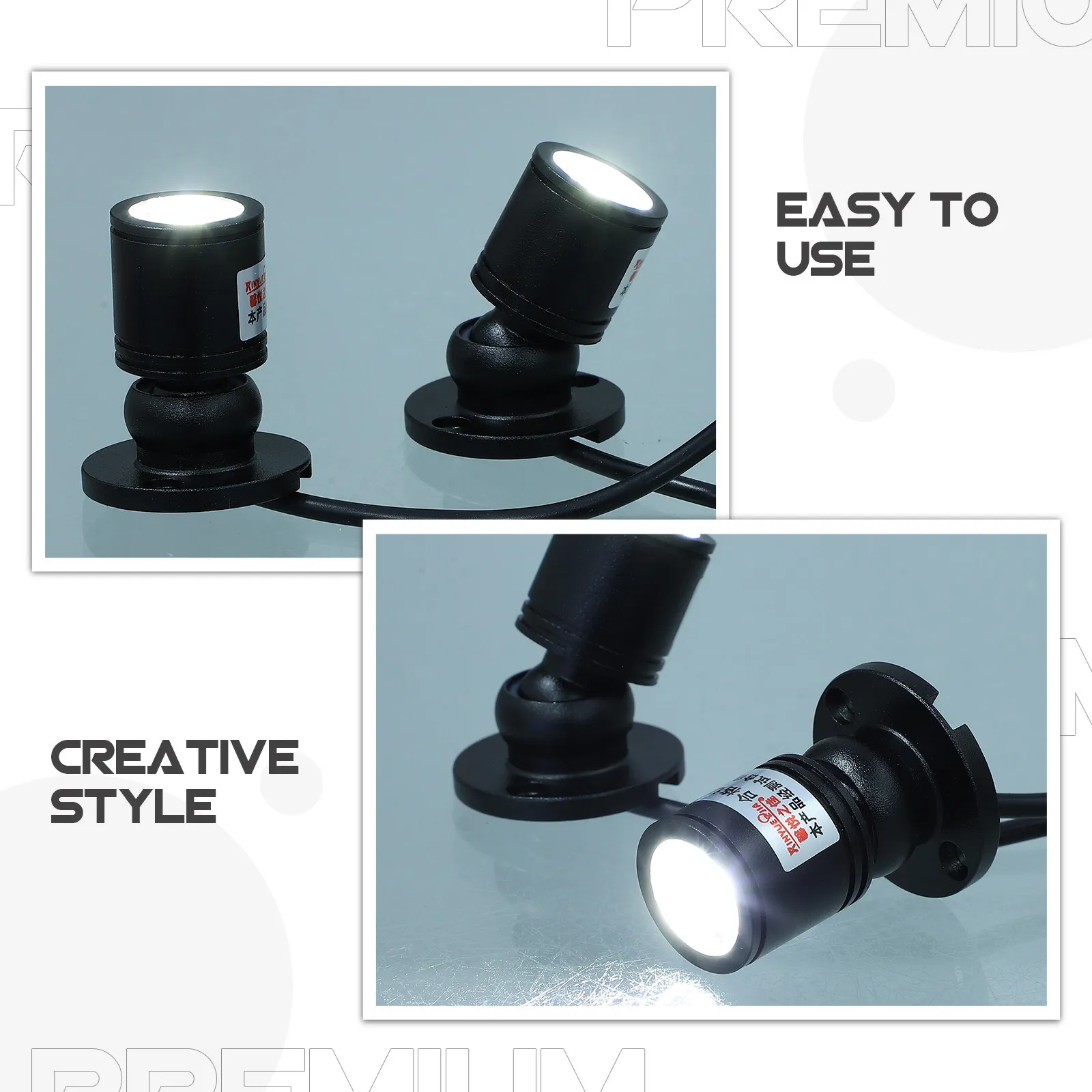 USB 미니 LED 스포트라이트 캐비닛용 소형 실내 스팟 조명 캐비닛 아래 조명 눈에 좋은 밝은 휴대용 조명