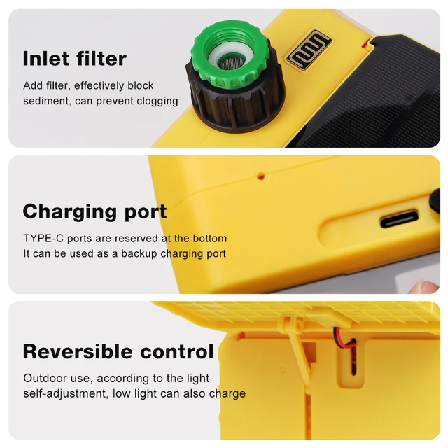 Smart Irrigation Water Timer Automatic Solar Timing Controller 1/2 Outlets Watering Timer System Plant Waterer for Garden Lawn 5