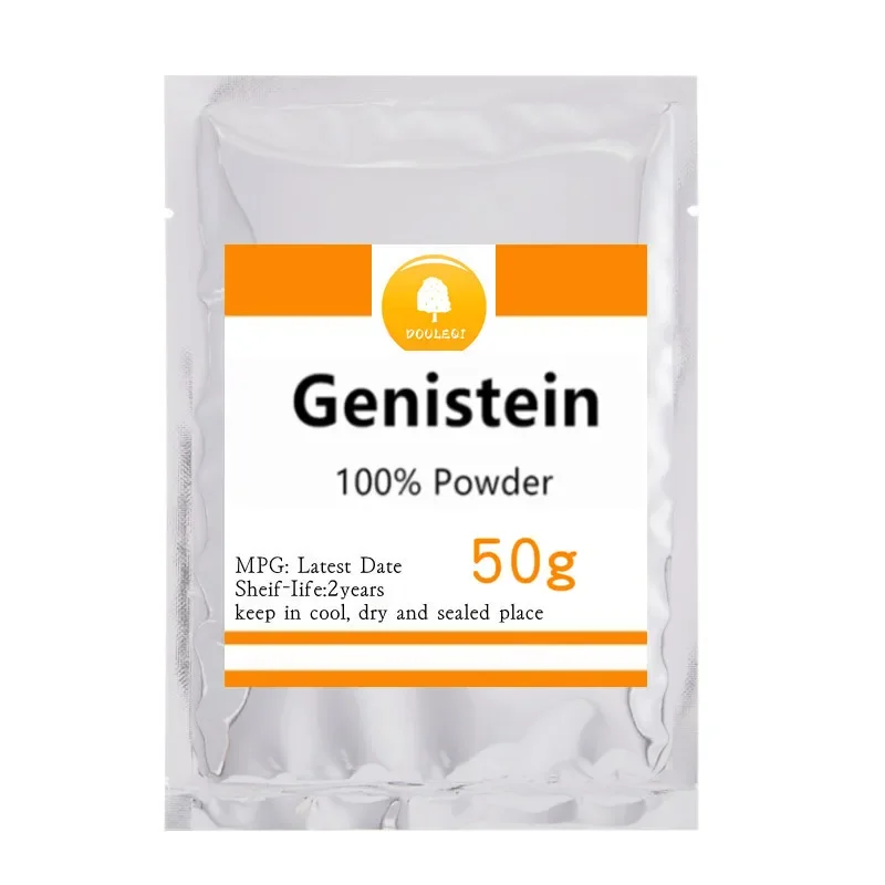 

50-1000 г Высококачественный чистый Genistein, бесплатная доставка
