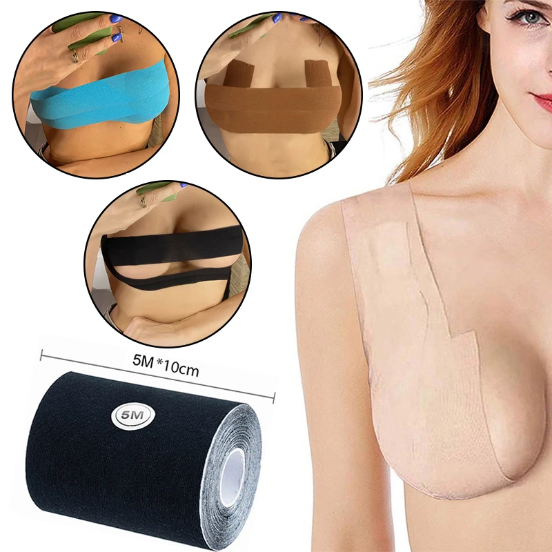 10cm Boob Tape Bras Women's Adhesive Invisible Bra Pasties Breast Lift Tape Push Up Sticky Nipple Cover Intimates Accessories silicone nipple cover invisible stick on bra sticky bra disposable nipple cover breast nipple covers silicone adhesive bra breast sticker