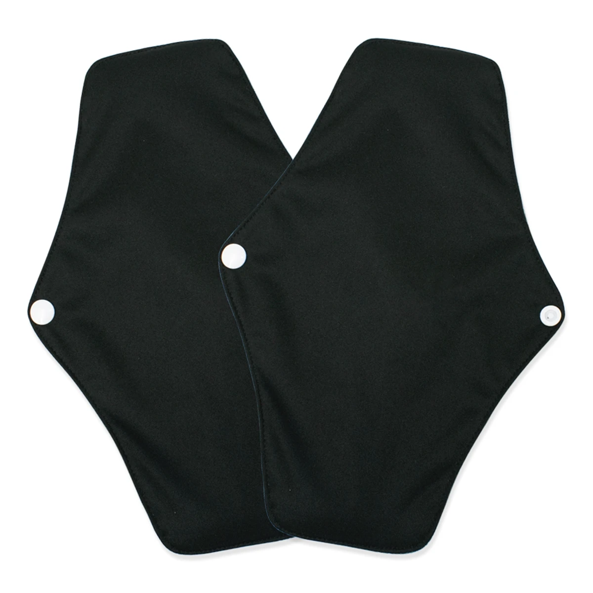Menstrual Pads 2pc Charcoal Menstrual Pads Sanitary Napkins Regular Flow Daytime Use Absorbent Waterproof Washable Reusable