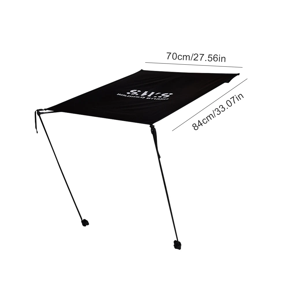 Ultralight Attachable Chair Canopy Portable UPF 50+ Sunshade Beach Camping Fishing Picnic Compatible with Multiple Moon Chair
