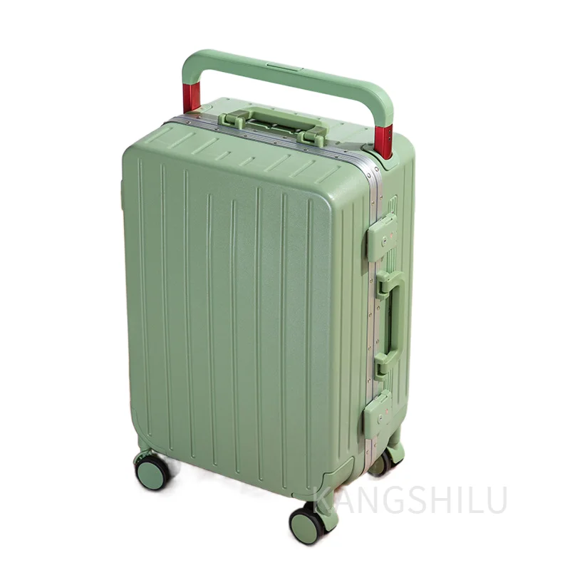 Aluminum Frame Travel Trolley Case 20'' 24'' 26'' Wide Pull Rod Travel Suitcase With Wheels Rolling Luggage Carry-on Suitcase