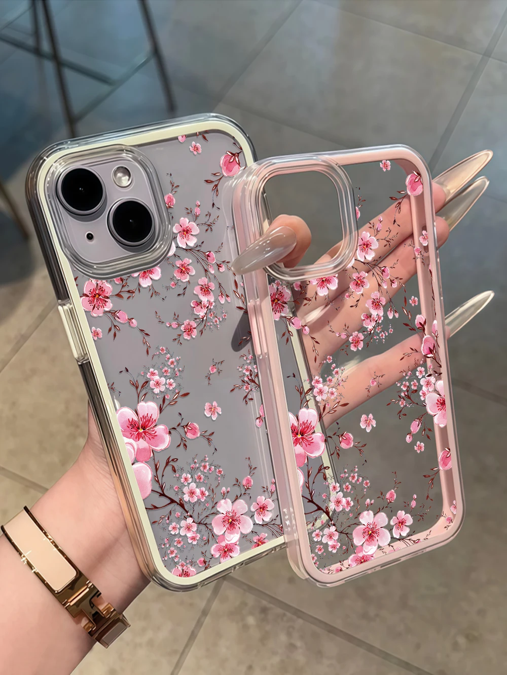 Plum Blossom Clear Phone Case Cover