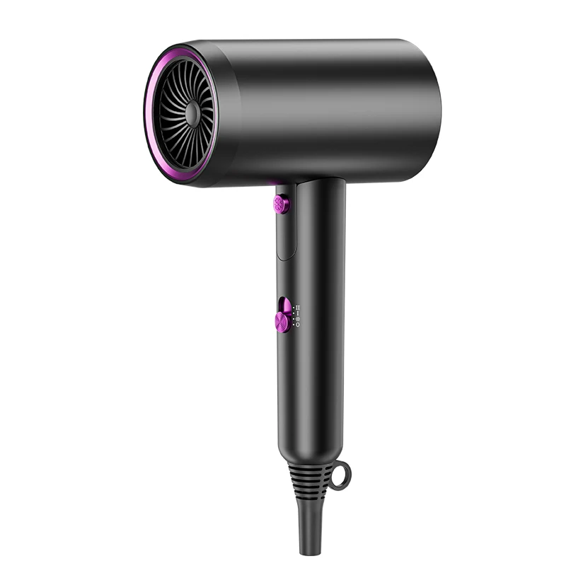 Professional Hair Dryer Strong Wind Hot Air Cold Air Travel HairDryer 2000w Brush Negative Ion Blow Dryer_voghion.com