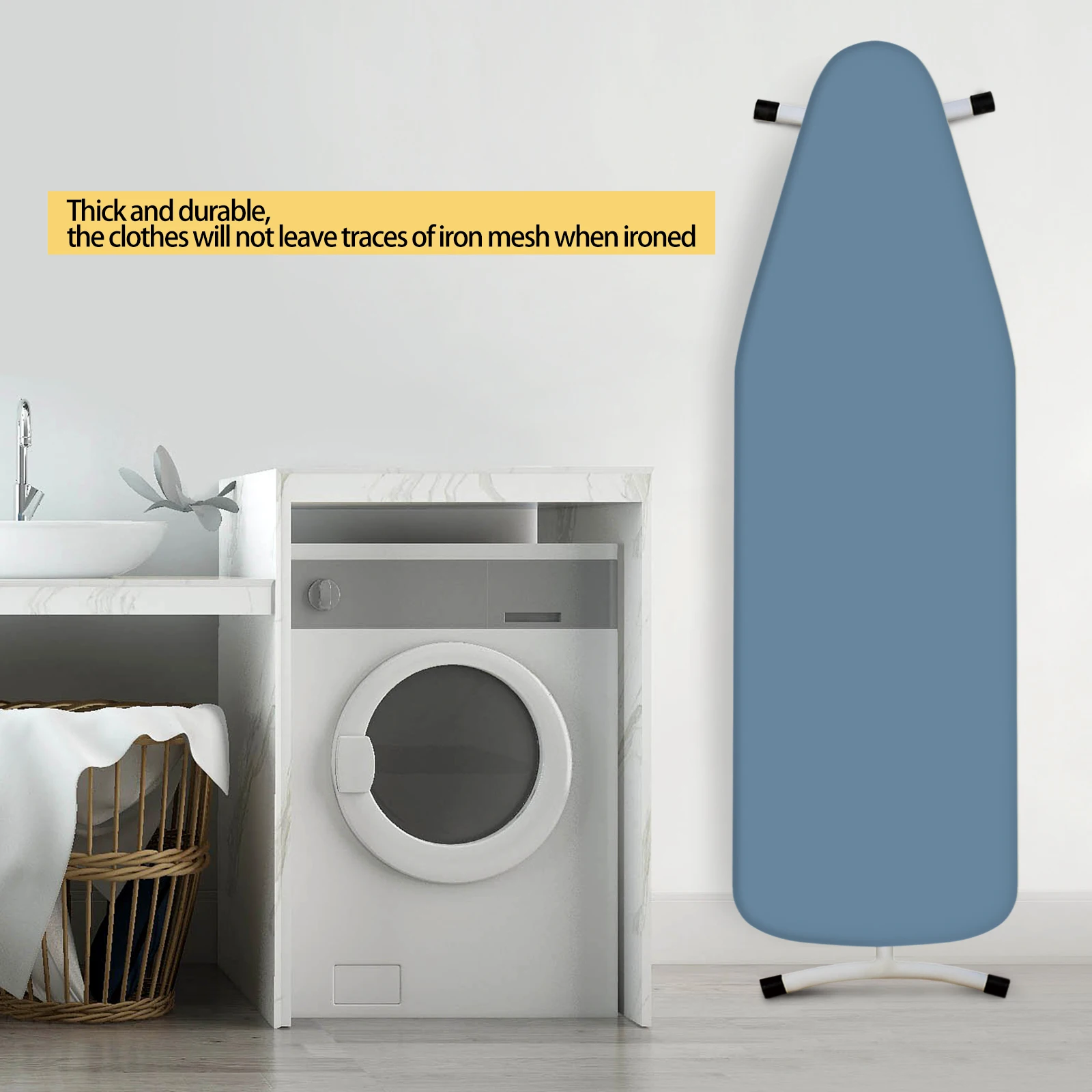 ironing board cover 140x50cm cotton cover thick felt liner resistant to burning Morandi color