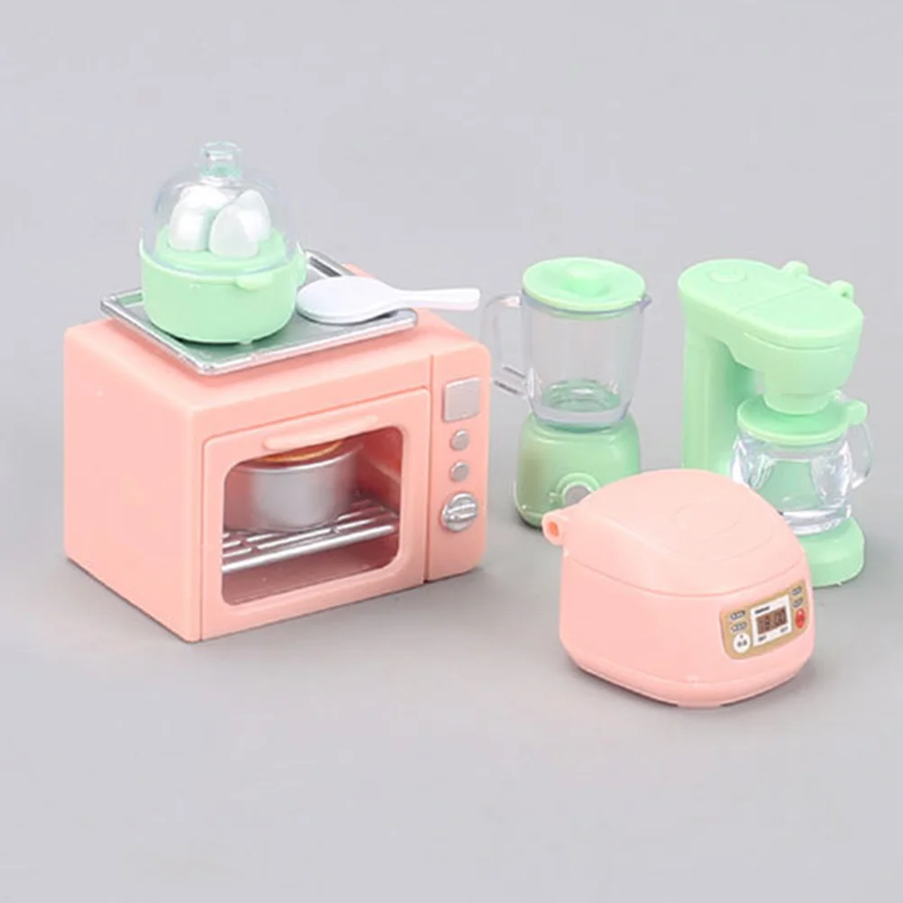 Dollhouse Mini Kitchen Delicate Decor Tiny Utensils Toys Miniature Kitchenware Prop Accessories Appliance Abs