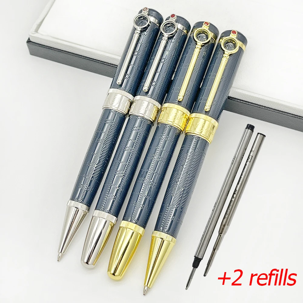 Lanlan Luxury Sir Arthur Conan Doyle MB Roller/Ballpoint Pen With Magnifying Glass Round Design Writer Edition Number 4956/9000 welding magnifying glass with led light 2 5x 5x lens auxiliary clip loupe desktop magnifier third hand soldering repair tool