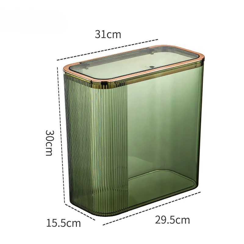 Luxurious and Transparent Pressing Lattice Desktop Trash Can Bedroom Living  Room Storage Box Mini Covered Ins Style Garbage Bin - AliExpress