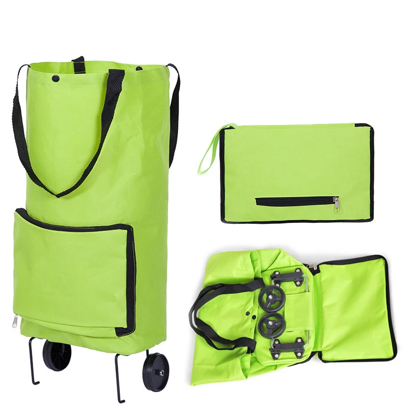 

New Folding Shopping Bag Shopping Buy Food Trolley Bag on Wheels Bag Buy Vegetables Shopping Organizer Portable Bag