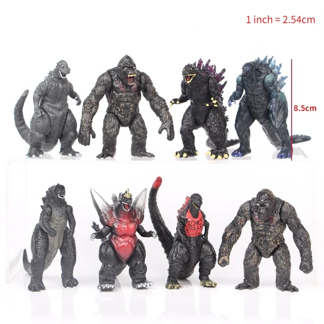 1 Piece of 8.5cm Godzilla VS Monster King Kong Doll Action Doll PVC Toy Handmade Model Violent Dinosaur Decoration Birthday Gift 6