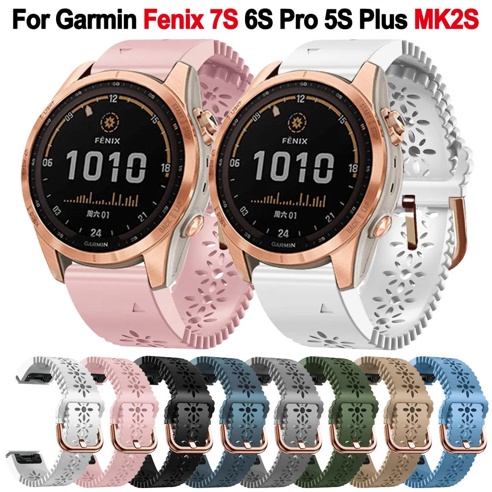Cinturino Quickfit 20Mm Per Garmin Fenix 7S 6S Pro 5S Plus Cinturino Per Orologio Descent Mk2S Instinct 2S D2 Delta S Cinturino In Silicone