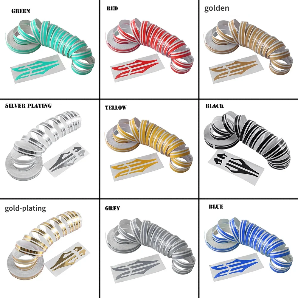 1 Roll Multicolor Striping Pin Stripe Steamline Double Line Tape Car Body Decal Vinyl Sticker Car Decoration Styling Tools 6