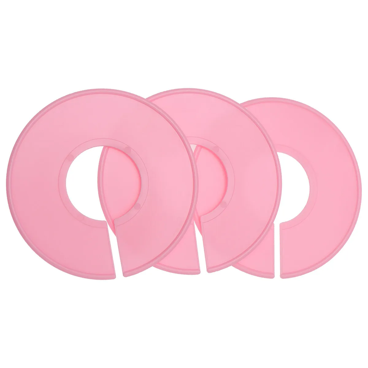 3Pcs 의류 사이즈 분배기 밝은 색상의 라운드 옷장 링 티셔츠 바지 자켓을 위한 편리한 옷 분류 분배기