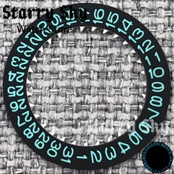 Starry Sky Luminous Date Wheel Watch Calendar Disc in White/Blue/Green/Black (Black Blue 01)