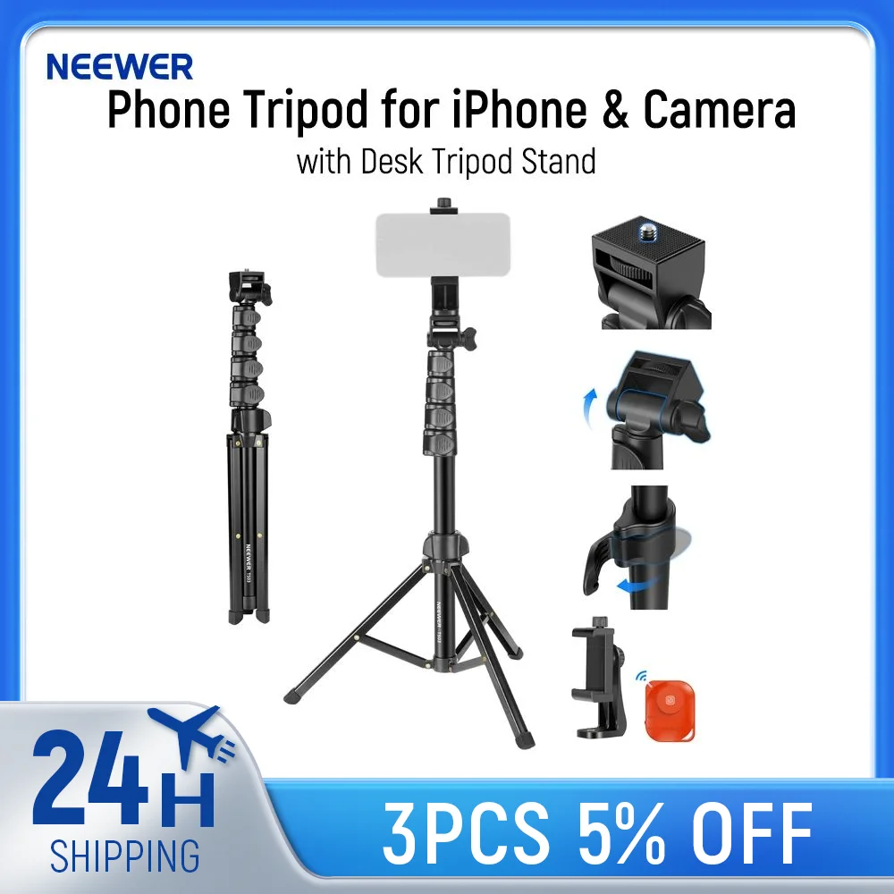 Neewer Tripod For Iphone NEEWER Phone Tripod For Camera With Cell