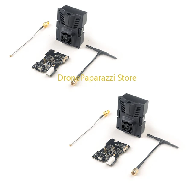 HappyModel 2.4G ExpressLRS Starter Set ES24TX 2.4G Micro TX with 3PCS 2.4G EP1 EP2 EPW5 RX for RC Airplane FPV Long Range Drones