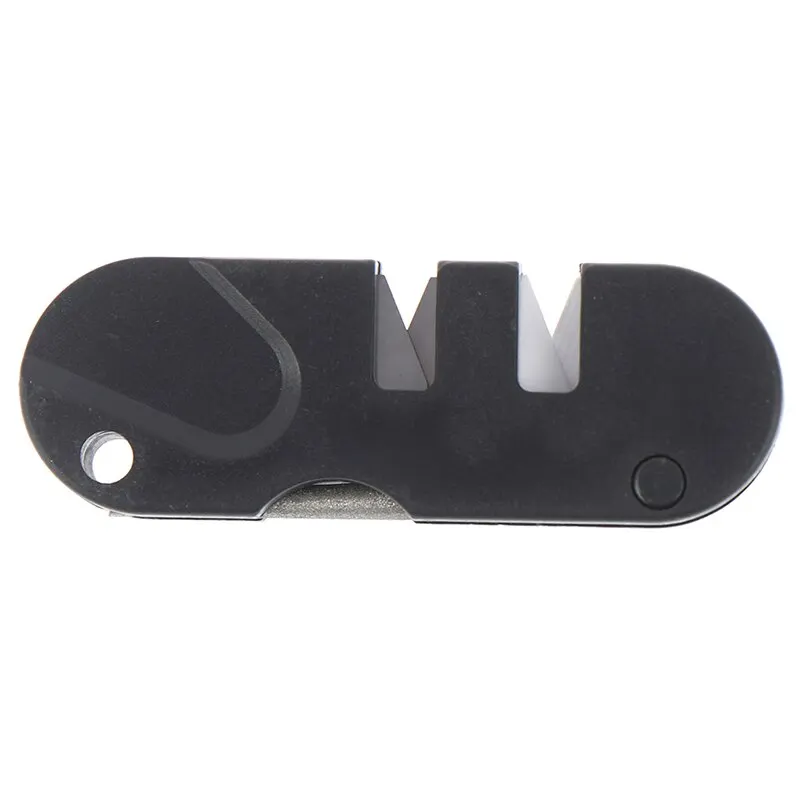 Knife Sharpener 4-in-1 Mini Portable Tungsten Ceramic Carbide Multifunctional Camp Outdoor Tools