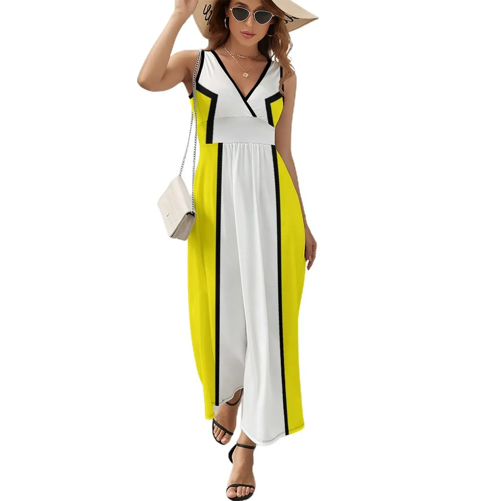 

Yellow Mod Sleeveless Dress Women's dresses Women dresses summer dresses summer woman 2024 dress
